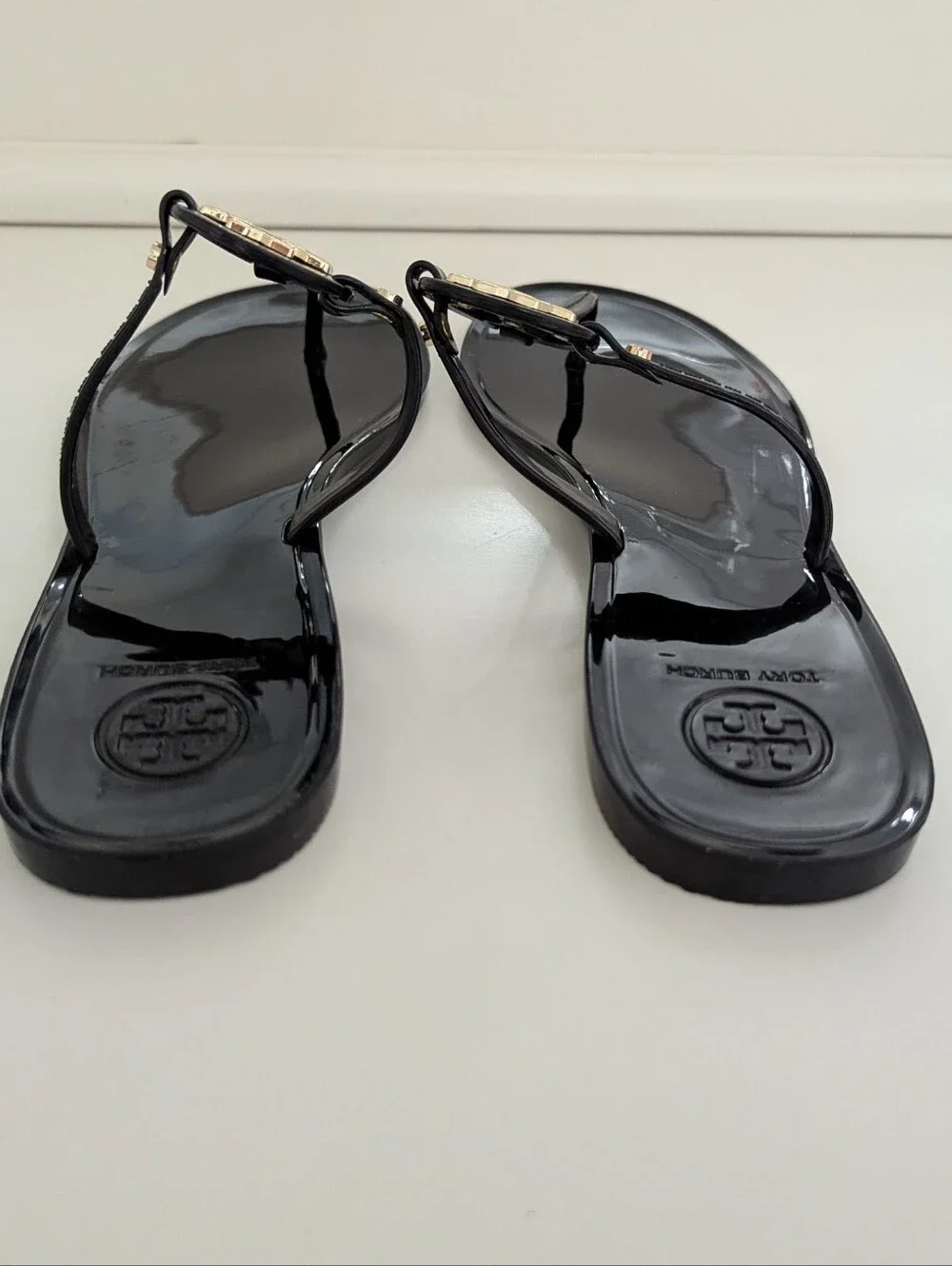 GUC! Tory Burch Mini Miller Sandal In Black Size 7